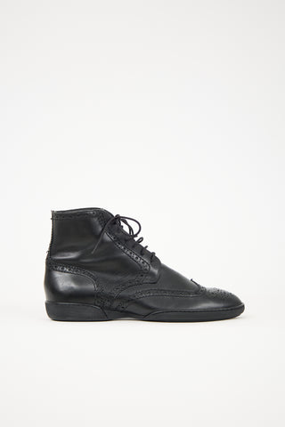 Louis Vuitton Leather Brogue Boot