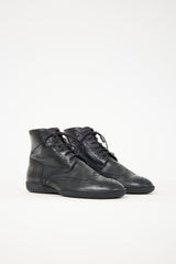 Louis Vuitton Leather Brogue Boot