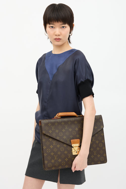 Louis Vuitton 1997 Monogram Canvas Serviette Conseiller Briefcase