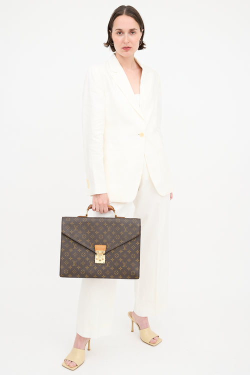 Louis Vuitton 2000 Monogram Canvas Serviette Conseiller Briefcase