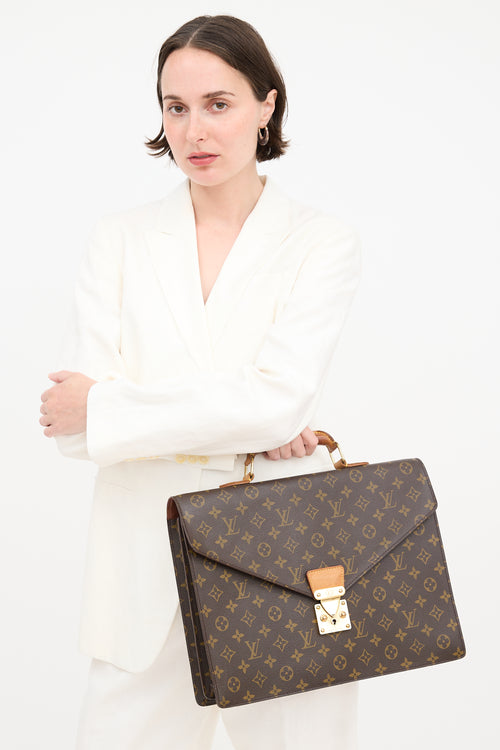Louis Vuitton 2000 Monogram Canvas Serviette Conseiller Briefcase