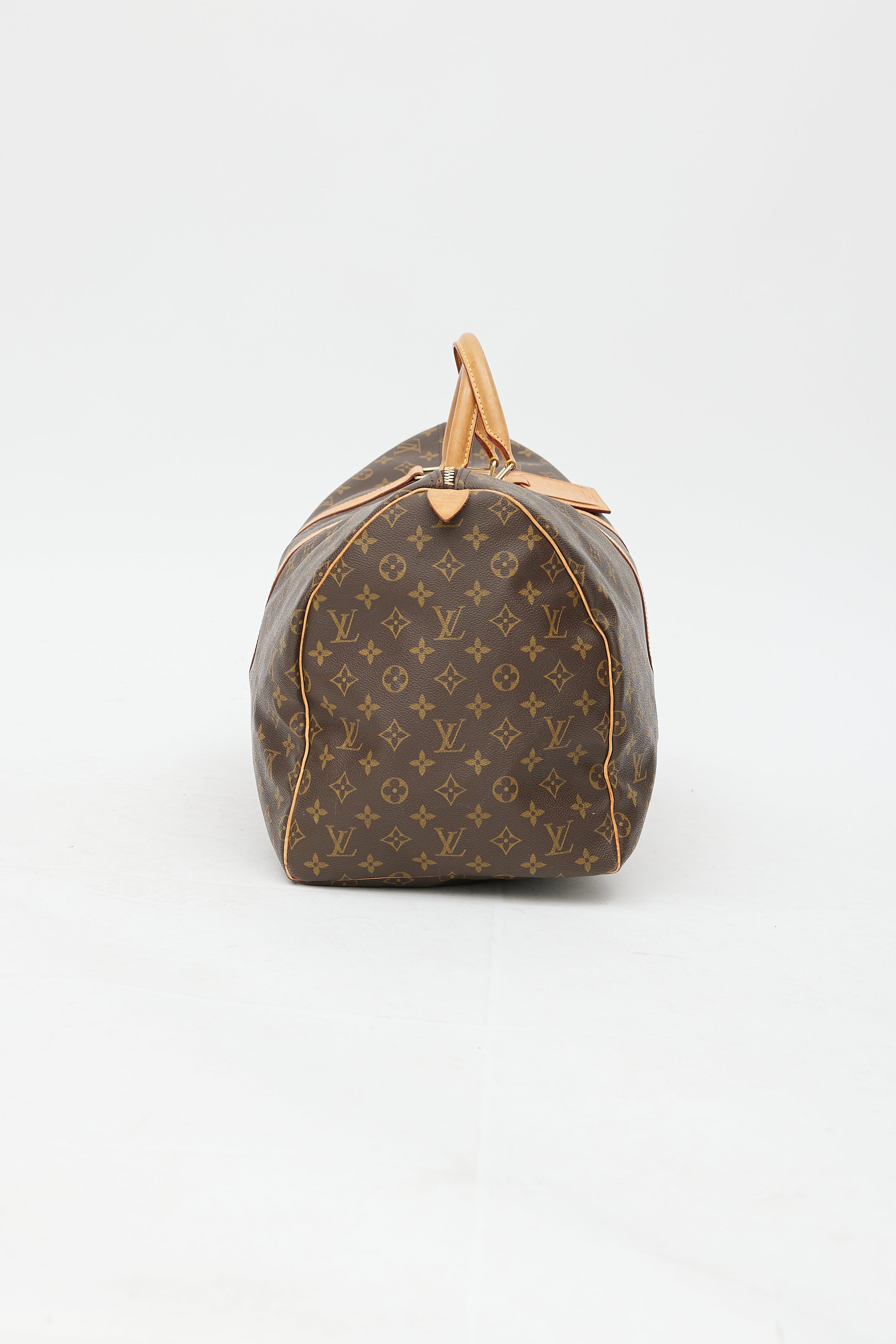 Louis Vuitton // 2001 Brown Monogram Keepall Bandoulière 55 Duffle Bag –  VSP Consignment