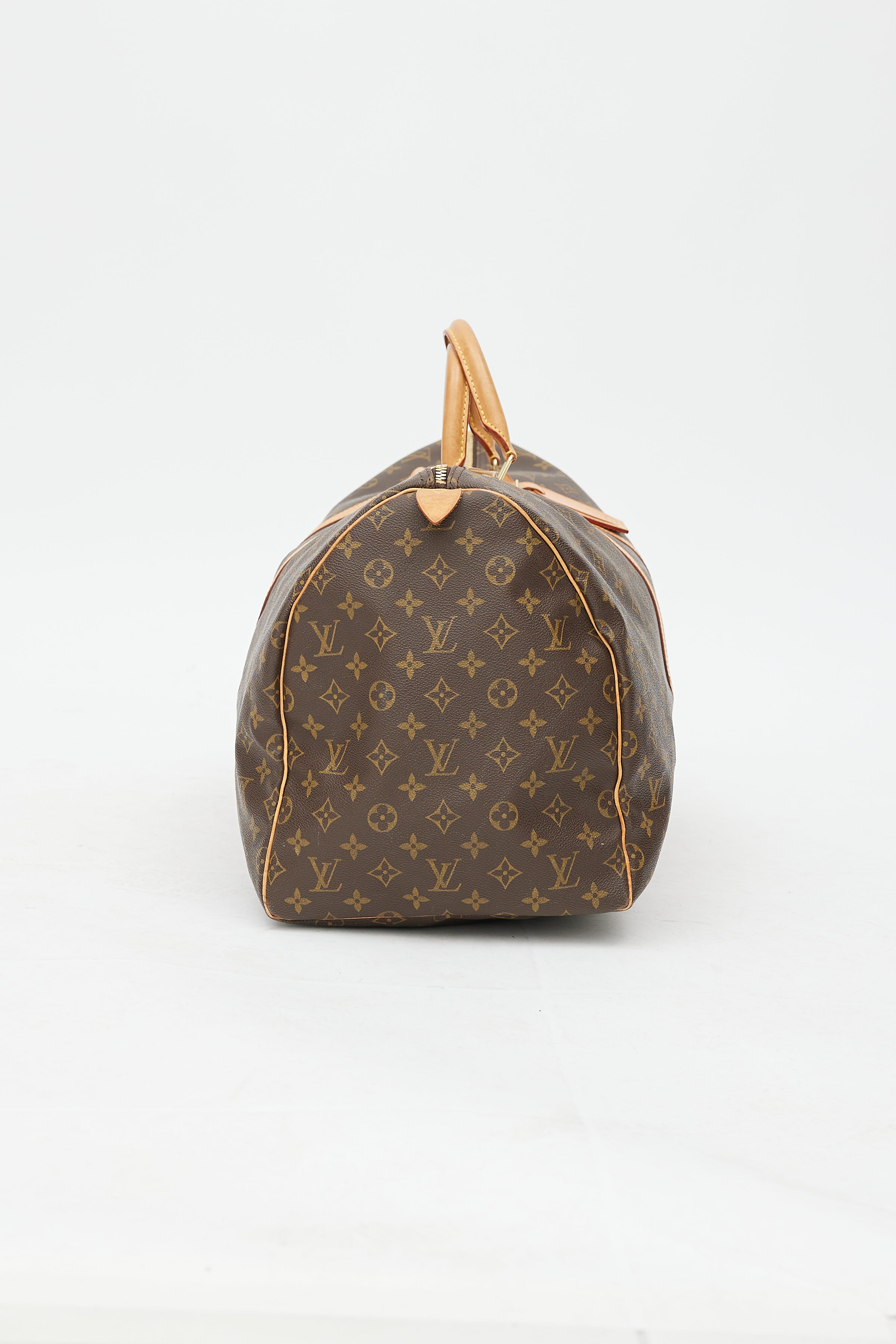 Louis Vuitton // 2001 Brown Monogram Keepall Bandoulière 55 Duffle Bag –  VSP Consignment