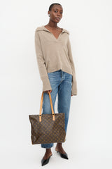 Louis Vuitton 2004 Monogram Cabas Mezzo Bag