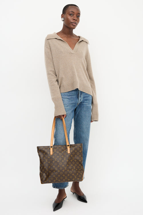 Louis Vuitton 2004 Monogram Cabas Mezzo Bag