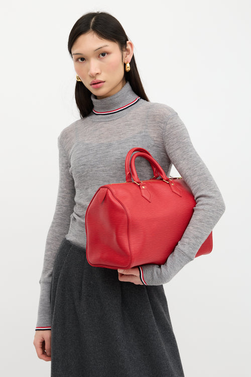 Louis Vuitton 2004 Epi Leather Speedy 30 Bag