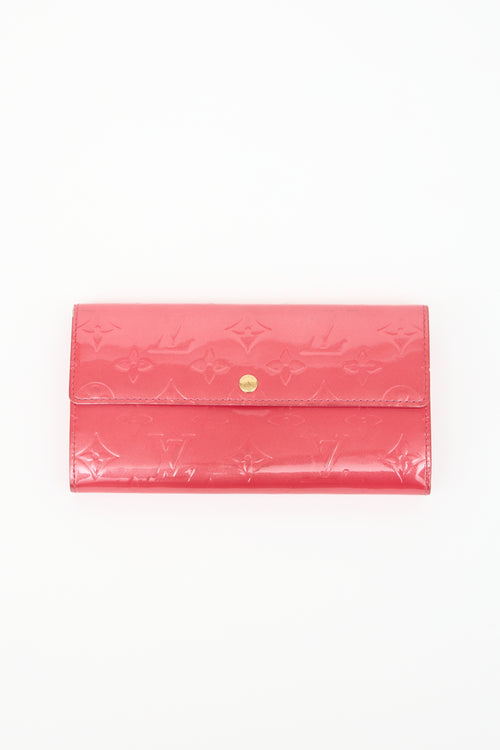 Louis Vuitton 2005 Vernis Monogram Sarah Wallet