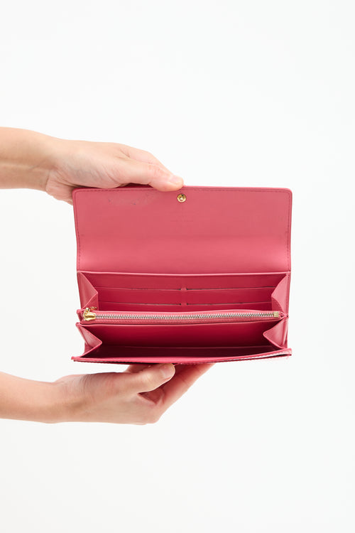 Louis Vuitton 2005 Vernis Monogram Sarah Wallet
