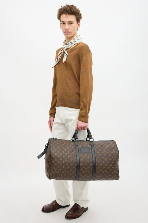 Louis Vuitton 2007 Monogram Canvas Keepall Bandouliere 55 Bag