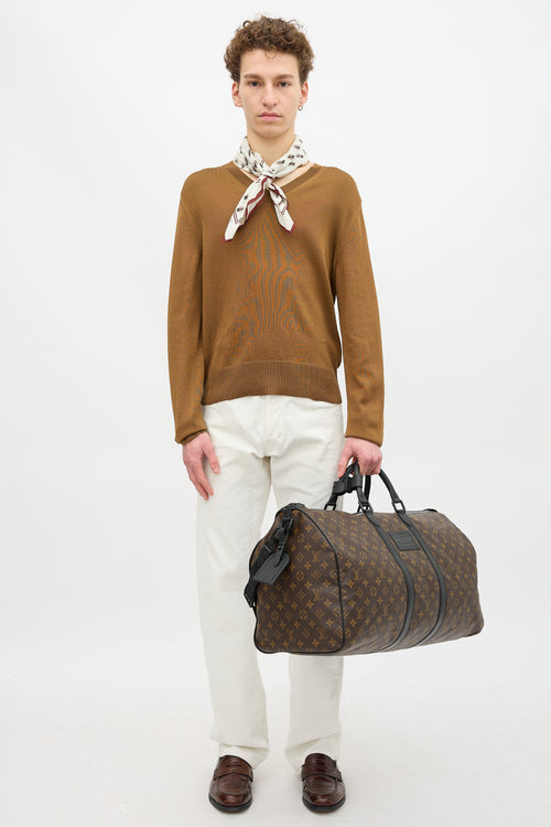 Louis Vuitton 2007 Monogram Canvas Keepall Bandouliere 55 Bag