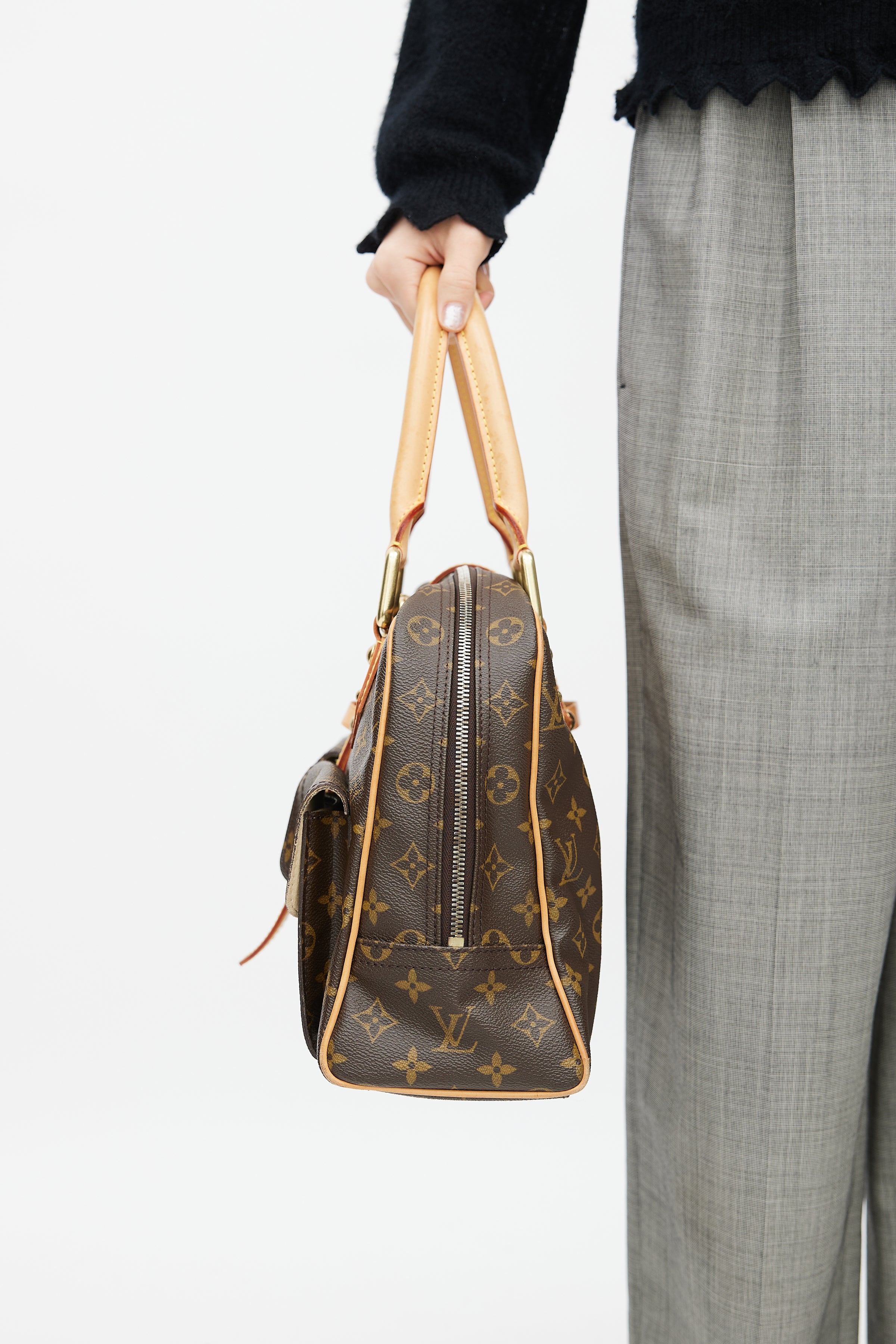 Louis Vuitton // 2008 Brown Monogram Manhattan GM Shoulder Bag – VSP  Consignment