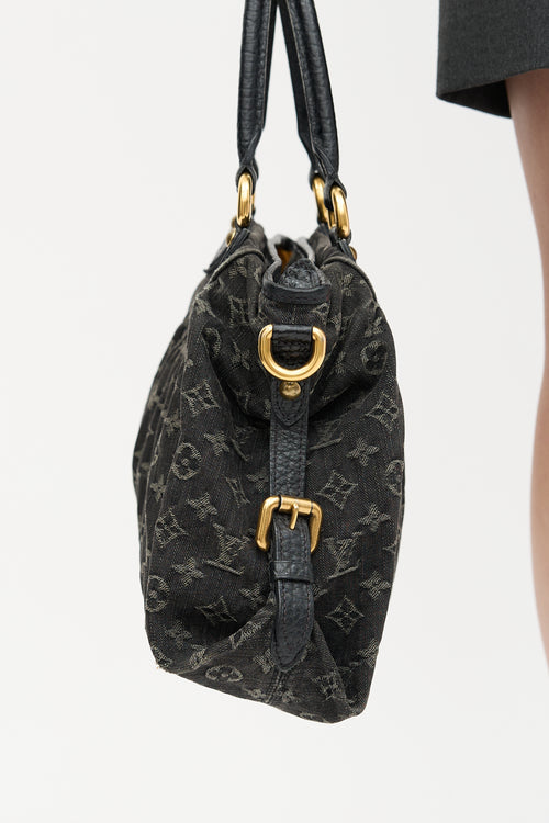Louis Vuitton 2008 Monogram Denim Neo Cabby MM Bag