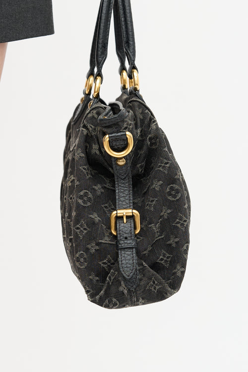 Louis Vuitton 2008 Monogram Denim Neo Cabby MM Bag