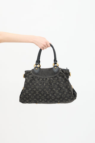 Louis Vuitton 2008 Monogram Denim Neo Cabby MM Bag