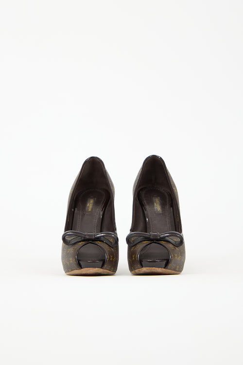 Louis Vuitton 2012 Monogram Canvas Malibu Heel