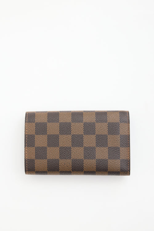 Louis Vuitton 2011 Damier Ebene Porte Monnaie Tresor Wallet