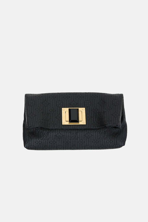 Louis Vuitton 2012 Leather Motard Monogram Altair Clutch