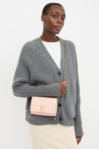 Louis Vuitton 2017 Patent Louise Chain Flap Bag