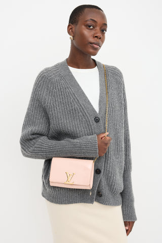 Louis Vuitton 2017 Patent Louise Chain Flap Bag