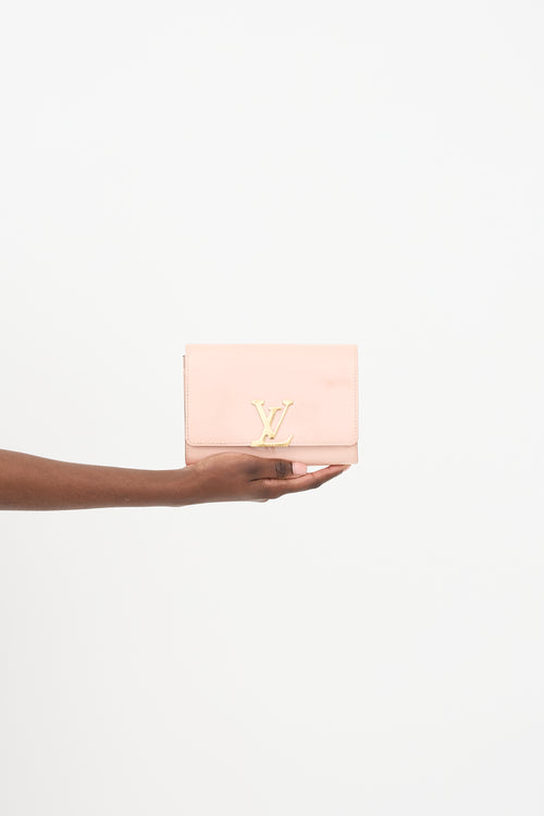 Louis Vuitton 2017 Patent Louise Chain Flap Bag