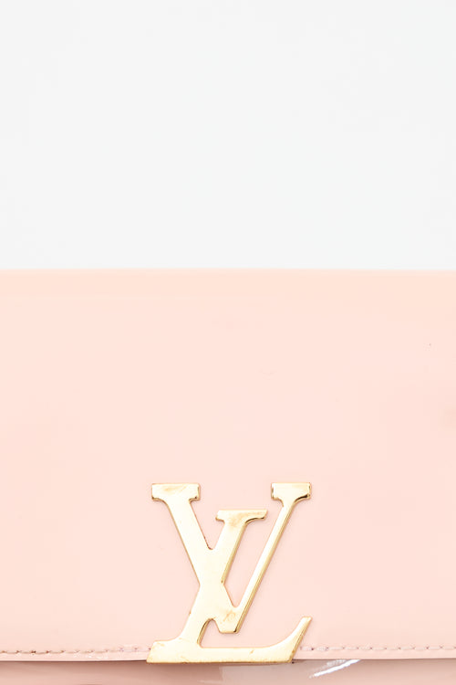 Louis Vuitton 2017 Patent Louise Chain Flap Bag