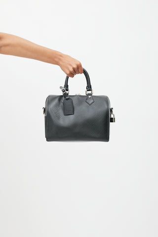 Louis Vuitton 2017 Black Epi Leather Speedy Bandoulière 25 Bag