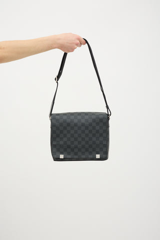 Louis Vuitton 2018 Damier Graphite District PM Bag