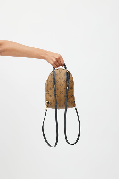 Louis Vuitton 2020 Brown Reversed Monogram Mini Palm Spring Backpack