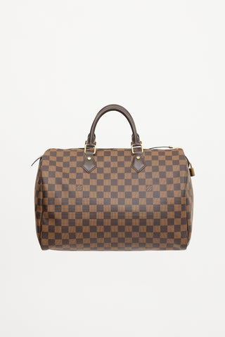Louis Vuitton 2018 Damier Ebene Speedy 35 Bag