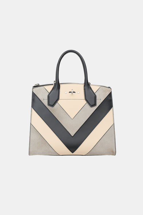 Louis Vuitton 2018 Leather & Suede City Steamer Bag