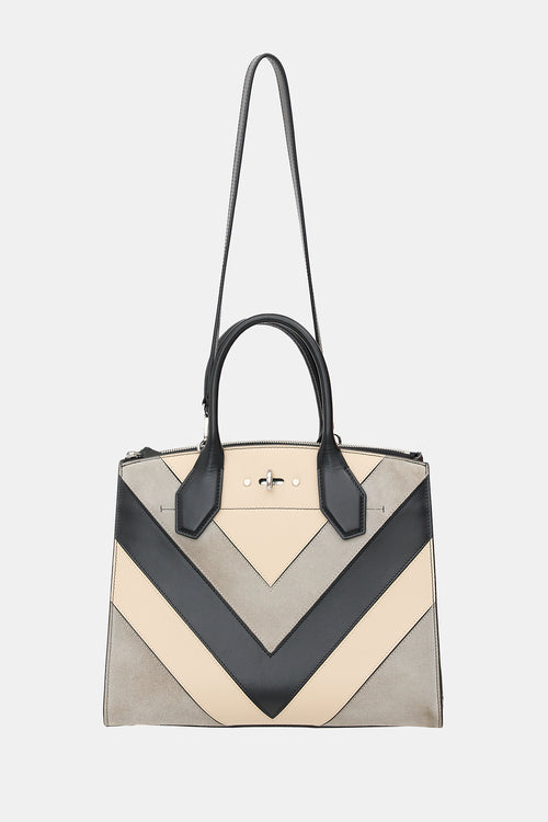 Louis Vuitton 2018 Leather & Suede City Steamer Bag