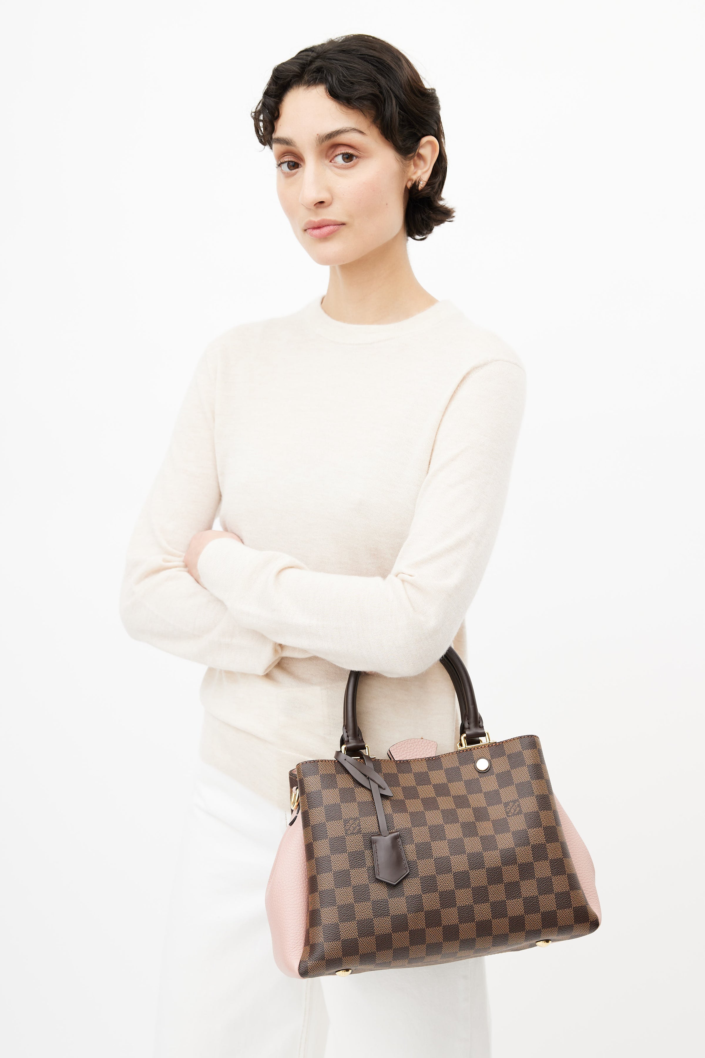 Brittany cloth crossbody bag Louis Vuitton Brown in Fabric - 12938145