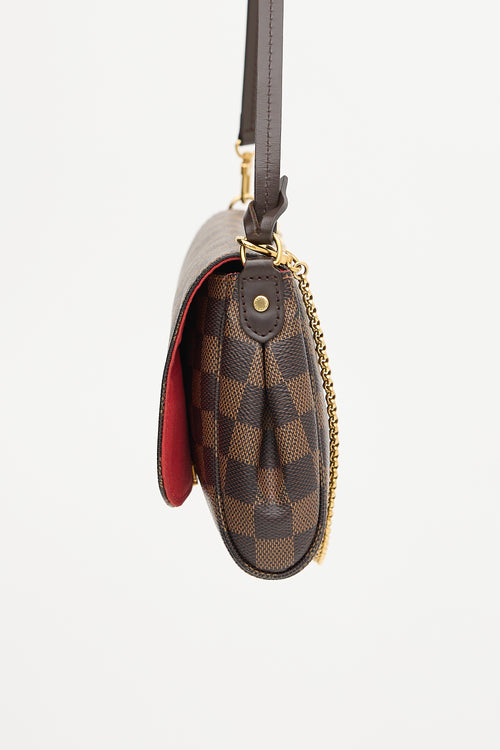 Louis Vuitton 2019 Damier Ebene Favourite MM Bag