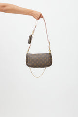 Louis Vuitton 2022 Brown & Pink Monogram Multi Pochette Accessoires  Bag