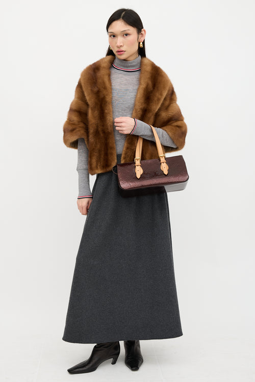 Louis Vuitton Amarante Vernis Rosewood Avenue Bag