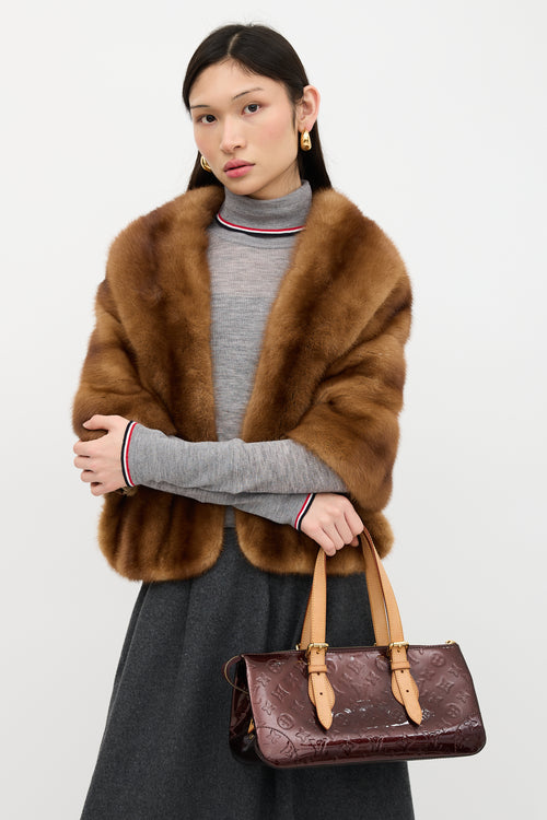 Louis Vuitton Amarante Vernis Rosewood Avenue Bag