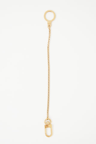 Gold Tone Chaine Anneau Cles Key Ring