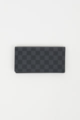 Louis Vuitton Black Damier Graphite Brazza Wallet