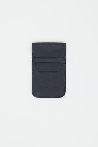 Louis Vuitton Black Damier Infini Leather Phone Pouch