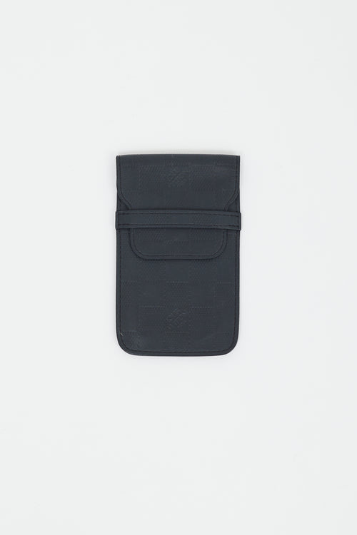 Louis Vuitton Black Damier Infini Leather Phone Pouch