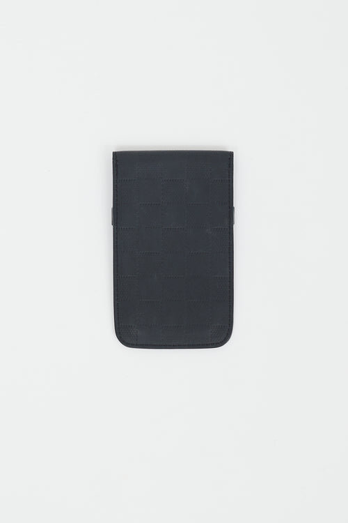 Louis Vuitton Black Damier Infini Leather Phone Pouch