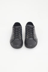 Louis Vuitton Black & Grey Leather Damier Ebene Monogram Sneaker