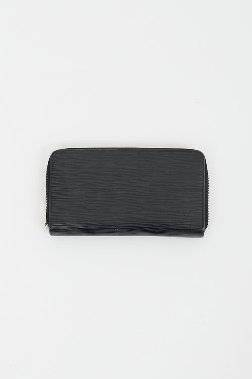 Louis Vuitton Black Epi Zippy Organizer Wallet