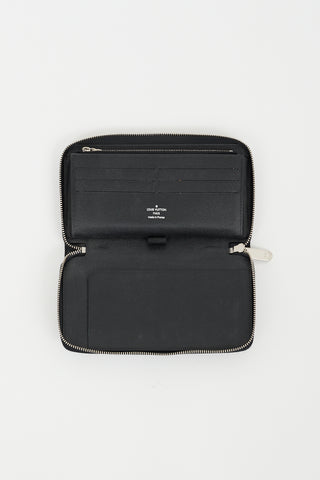 Louis Vuitton Black Epi Zippy Organizer Wallet