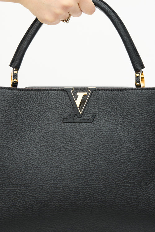 Louis Vuitton Taurillon Capucine MM Top Handle Bag