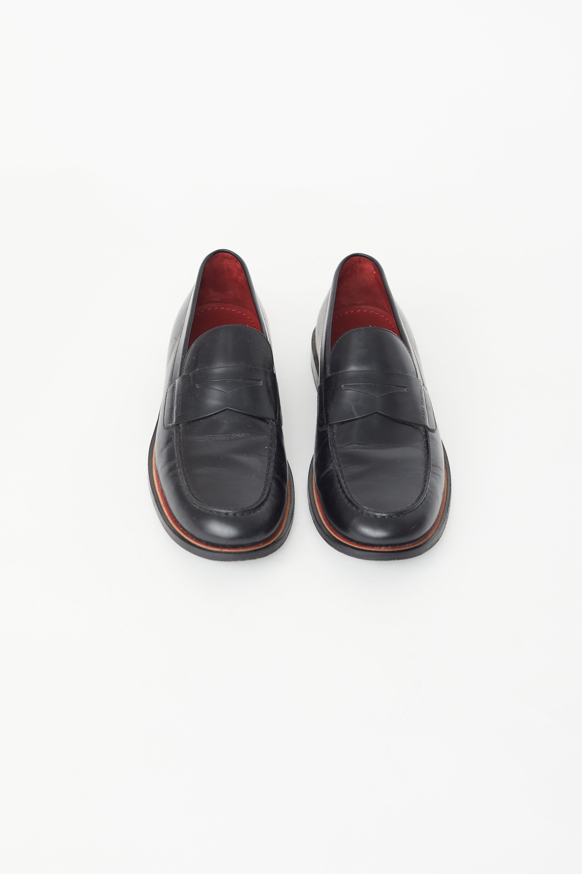 LOUIS VUITTON Size 11 Black Leather Double Monk Strap Loafers – Sui Generis  Designer Consignment