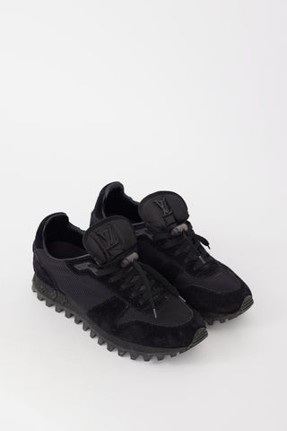 Louis Vuitton Black Mesh & Suede Runner Sneaker