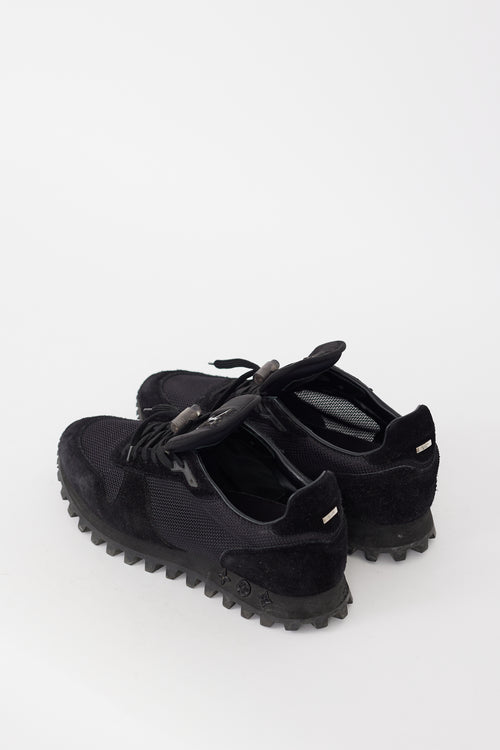 Louis Vuitton Black Mesh & Suede Runner Sneaker