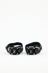 Louis Vuitton Velvelt Monogram Platform Sandal