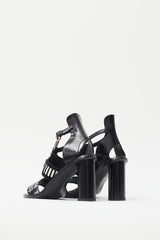 Louis Vuitton Black & Multicolour Embellished Heel
